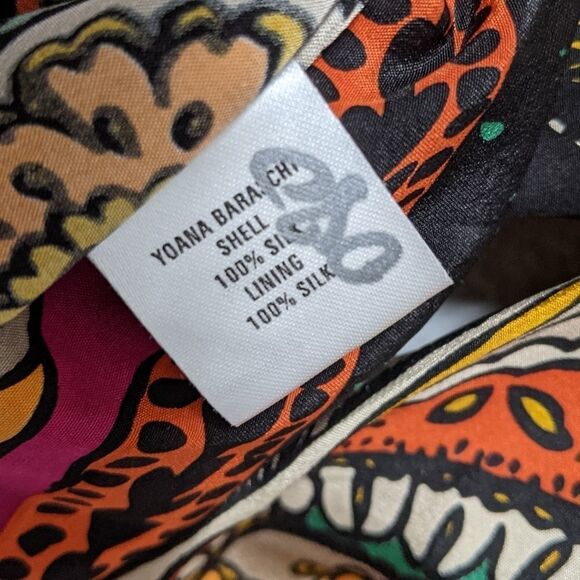 YOANA BARASCHI Floral Paisley Puff Sleeve Top XS - Picture 6 of 7